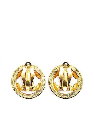Chanel Gold Gold Plating Clip Earrings (view 2)