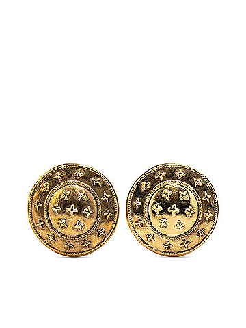 Chanel Gold Gold Plating Clip Earrings (view 1)
