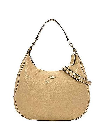 Coach Beige Leather Shoulder Bag (view 1)