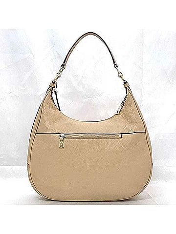 Coach Beige Leather Shoulder Bag (view 2)