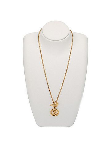 Louis Vuitton Gold Metal Necklace (view 2)