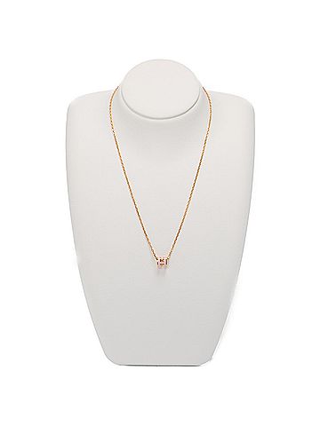 Hermès Gold Pink Gold Plating Necklace (view 2)
