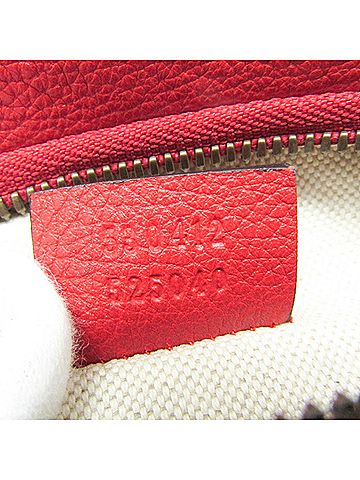 Gucci Logo Red Leather Clutch Bag (view 2)
