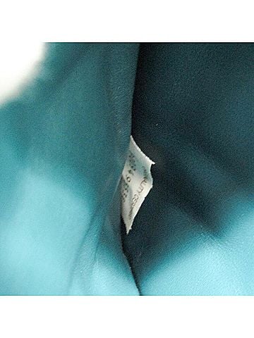 Bottega Veneta Bloc Turquoise Leather Clutch Bag (view 2)