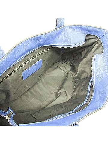 Coach Metropolitan Blue Leather Tote Bag (view 2)