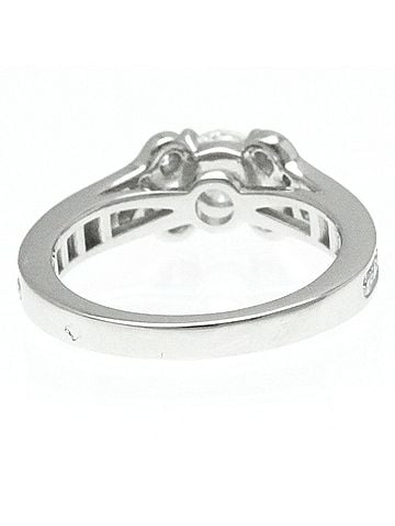 Cartier Ballerine Silver Platinum Ring Jewelry (view 2)