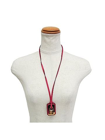 Hermès O'kelly Pink Metal Necklace Jewelry (view 1)