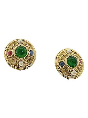 Dior Gold Metal Earring Jewelry (view 1)