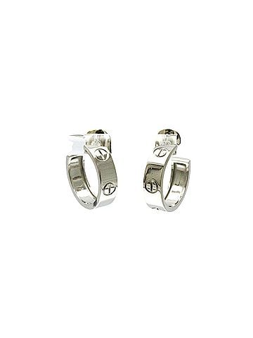 Cartier Love Silver White Gold Earring Jewelry (view 1)