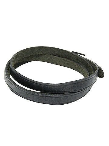 Hermès Behapi Black Leather Necklace Jewelry (view 2)