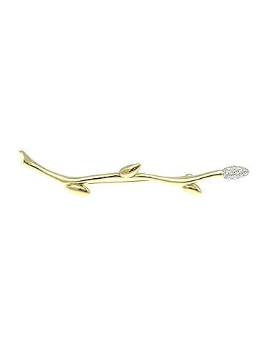 Tiffany & Co. Leaf Gold Yellow Gold Brooch Jewelry (view 1)