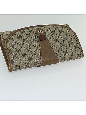 Gucci Sherry Beige Canvas Clutch Bag (view 2)