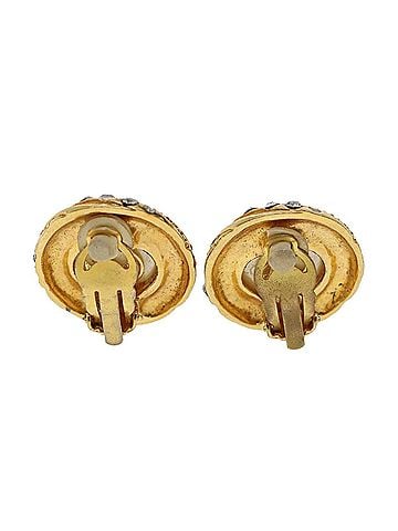 Chanel Gold Metal Earring Jewelry (view 2)