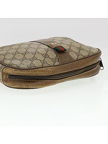 Gucci Beige Canvas Clutch Bag (view 2)