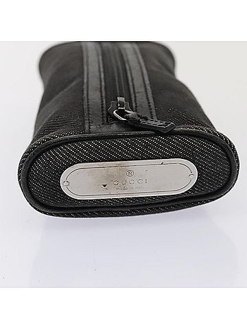 Gucci Gg Canvas Black Canvas Clutch Bag (view 2)
