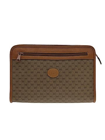 Gucci Beige Canvas Clutch Bag (view 1)