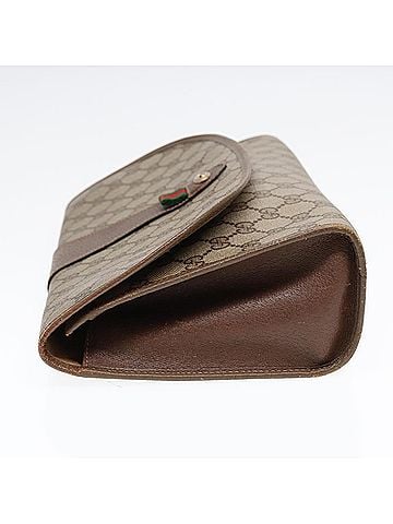 Gucci Beige Canvas Clutch Bag (view 2)