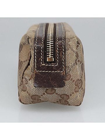 Gucci Gg Crystal Beige Canvas Clutch Bag (view 2)