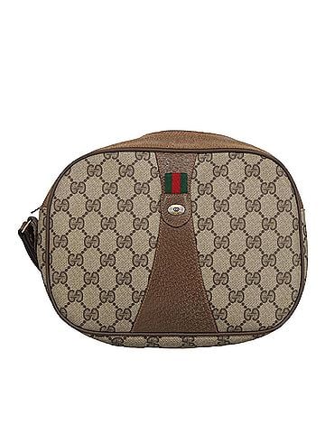 Gucci Sherry Beige Canvas Clutch Bag (view 1)