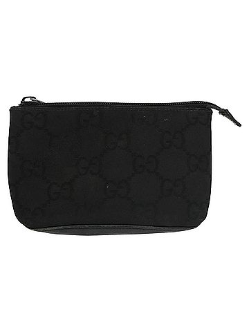 Gucci Black Canvas Clutch Bag (view 1)