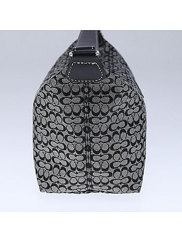 Coach Signature Grey Canvas Handbag (view 2)