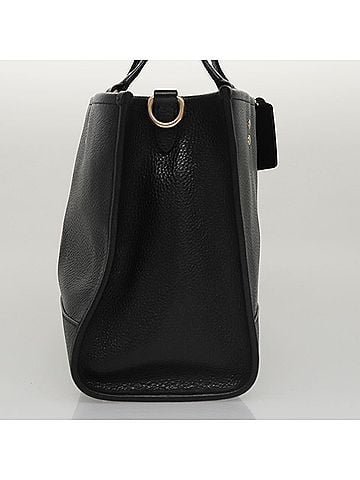 Coach Dempsey Black Leather Handbag (view 2)
