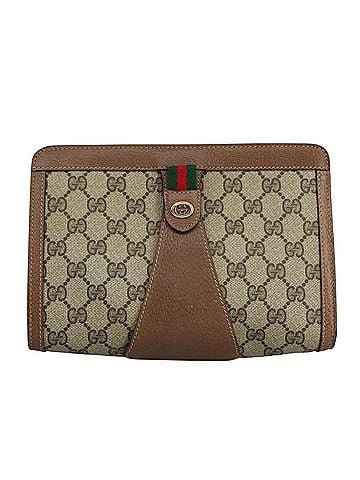 Gucci Gg Canvas Beige Canvas Clutch Bag (view 1)