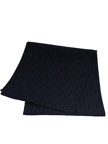 Fendi Navy Wool Scarf (view 1)