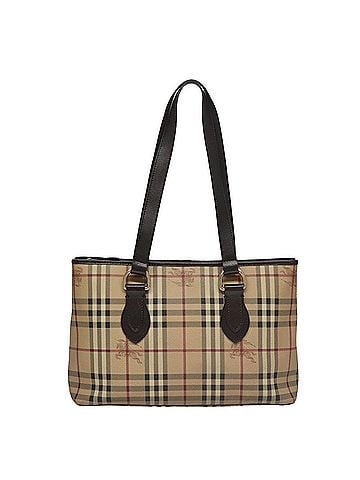 Burberry Nova Check Beige Canvas Tote Bag (view 1)