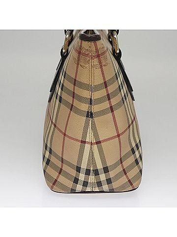 Burberry Nova Check Beige Canvas Tote Bag (view 2)