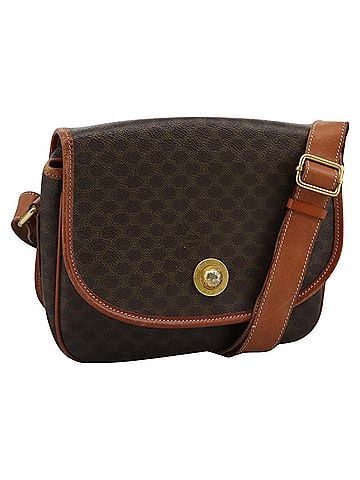 Céline Macadam Brown Canvas Shoulder Bag (view 1)