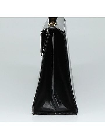 Salvatore Ferragamo Gancini Black Leather Handbag (view 2)