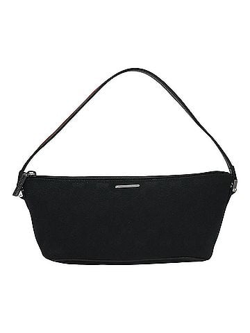 Gucci Baguette Black Canvas Clutch Bag (view 1)