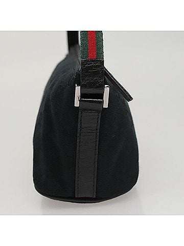 Gucci Baguette Black Canvas Clutch Bag (view 2)
