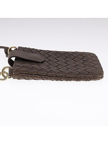 Bottega Veneta Brown Leather Clutch Bag (view 2)
