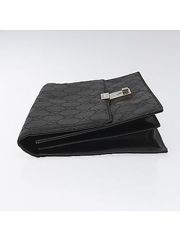 Gucci Gg Canvas Black Canvas Clutch Bag (view 2)