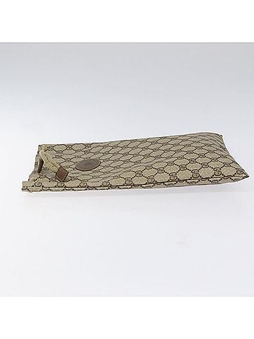 Gucci Gg Canvas Beige Canvas Clutch Bag (view 2)