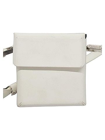 Louis Vuitton Spontini White Leather Shoulder Bag (view 1)