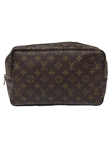 Louis Vuitton Trousse Toilette 28 Brown Canvas Clutch Bag (view 1)