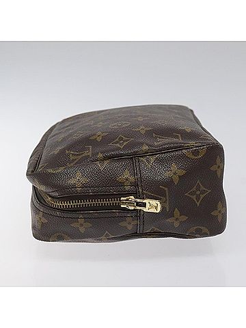 Louis Vuitton Trousse Toilette 28 Brown Canvas Clutch Bag (view 2)