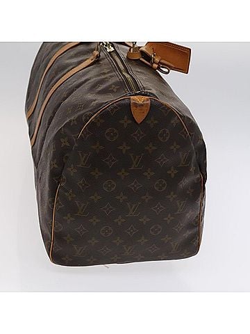 Louis Vuitton Keepall 55 Brown Canvas Travel Bag (view 2)