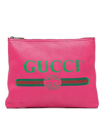 Gucci Medium Leather Logo Portfolio Clutch (view 1)