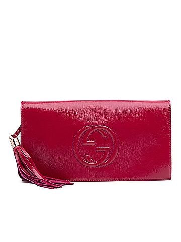 Gucci Soft Patent Soho Disco Clutch (view 1)