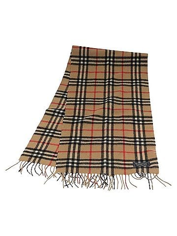 Burberry Vintage Check Brown Wool Scarf (view 1)