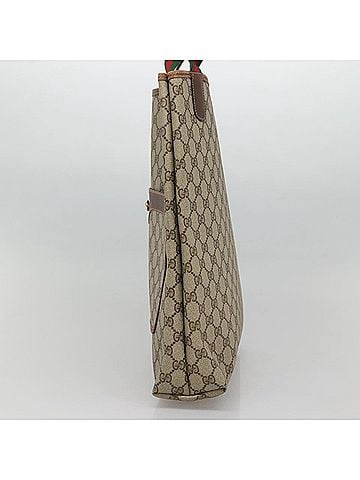 Gucci Sherry Beige Canvas Tote Bag (view 2)