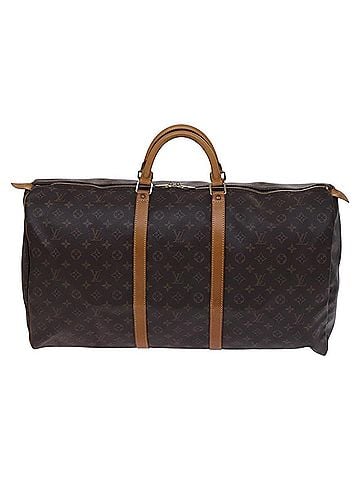 Louis Vuitton Keepall 60 Brown Canvas Travel Bag (view 1)