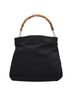 Gucci 100% Synthetic Solid Black Bamboo Black Synthetic Handbag One size - photo 1