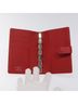 Louis Vuitton 100% Leather Solid Red Agenda Pm Red Leather Wallet One size - photo 8