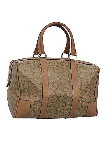 Céline Macadam Beige Canvas Travel Bag (view 1)