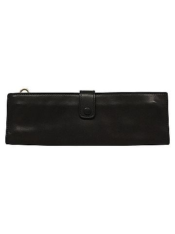 Bottega Veneta Black Leather Clutch Bag (view 1)